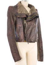 Rick Owens Shrunken Leather Jacket