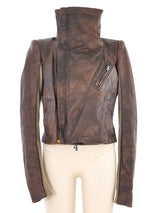 Rick Owens Shrunken Leather Jacket