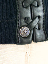 Chrome Hearts Rolling Stones Leather Patch Tank Top arcadeshops.com