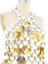 Paco Rabbane Heart Disc Halter Top