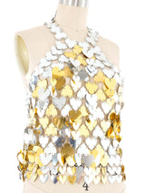 Paco Rabbane Heart Disc Halter Top
