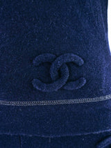 Chanel Navy Cashmere Shorts Ensemble Suit arcadeshops.com