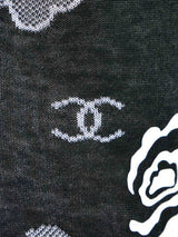 Chanel Fringed Camelia Applique Sleeveless Top Top arcadeshops.com