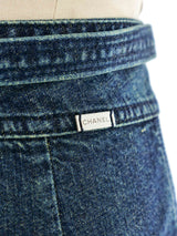 2000 Chanel Denim Shorts Bottom arcadeshops.com