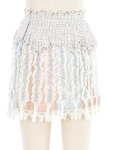 2004 Chanel Tweed and Net MIni Skirt Bottom arcadeshops.com