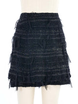 2005 Chanel Black Tweed Mini Skirt Bottom arcadeshops.com