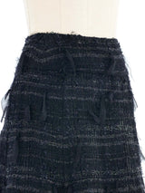 2005 Chanel Black Tweed Mini Skirt Bottom arcadeshops.com