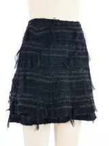 2005 Chanel Black Tweed Mini Skirt Bottom arcadeshops.com