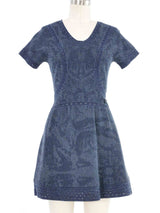 Chanel Indigo Compact Knit Dress Dress arcadeshops.com
