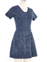 Chanel Indigo Compact Knit Dress Dress arcadeshops.com