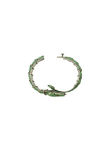 Sterling and Enamel Articulated Snake Bracelet