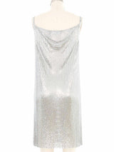 Versace Metal Mesh Mini Slip Dress