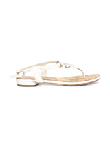 Chanel T-Strap Logo Sandal, 35.5 Accessory arcadeshops.com
