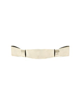 Chanel Brushed Aluminum Oversized Barrette Accessory arcadeshops.com