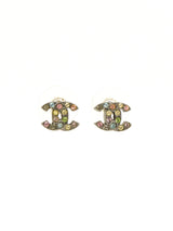 Chanel Crystal Stud Mini Earrings Jewelry arcadeshops.com