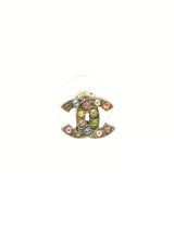 Chanel Crystal Stud Mini Earrings Jewelry arcadeshops.com
