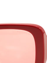 Chanel Red Square Frame Sunglasses Accessory arcadeshops.com