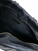 Chanel Black Caviar Quilted Bowling Bag Accessory arcadeshops.com