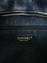 Chanel Black Caviar Quilted Bowling Bag Accessory arcadeshops.com