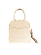 Chanel Quilted Canvas Mini Top Handle Bag Accessory arcadeshops.com