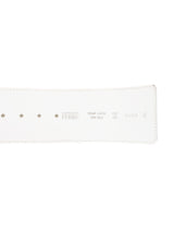 Gianfranco Ferre White Braided Chain Leather Belt
