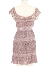 2013 Nina Ricci Lavender Silk Mini Dress Dress arcadeshops.com
