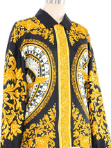 Escada Calendar Printed Silk Top Top arcadeshops.com