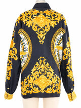 Escada Calendar Printed Silk Top Top arcadeshops.com