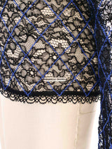 Chanel Embroidered Lace Turtleneck Top arcadeshops.com