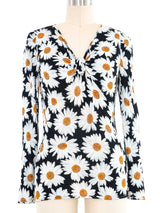 Ungaro Daisy Knit Long Sleeve Tee Top arcadeshops.com