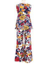1960s Floral Trouser Ensemble Suit arcadeshops.com