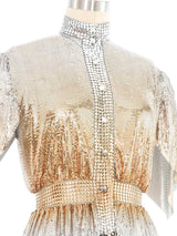 Paco Rabanne Ombre Chainmail Mock Neck Top Top arcadeshops.com