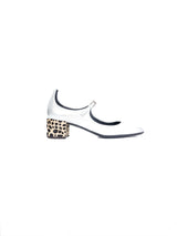 Giuseppe Zanotti Ponyhair Heeled Silver Mary Jane, 38 Accessory arcadeshops.com