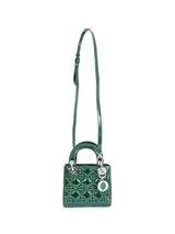 Christian Dior Lady Dior Emerald Patent Handbag Accessory arcadeshops.com