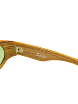 1960s Selecta Wooden Frame Sunglasses