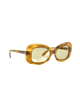 1960s Pierre Cardin Walnut Frame Sunglasses