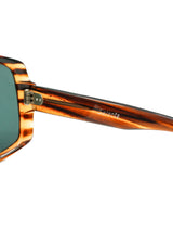 1970s Selecta Tiger Print Square Frame Sunglasses