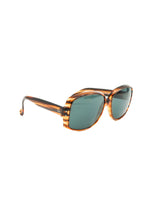 1970s Selecta Tiger Print Square Frame Sunglasses