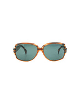 1970s Selecta Tiger Print Square Frame Sunglasses