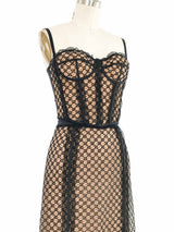 Gucci GG Monogram Lace Skirt Ensemble Suit arcadeshops.com