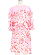 Valentino Silk Peacock Dress Dress arcadeshops.com