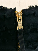 D&G Ruched Black Satin Dress Dress arcadeshops.com