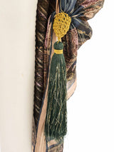 Ungaro Tasseled Silk Shawl Accessory arcadeshops.com