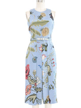 Gucci Silk Garden Painting Dress Dress arcadeshops.com