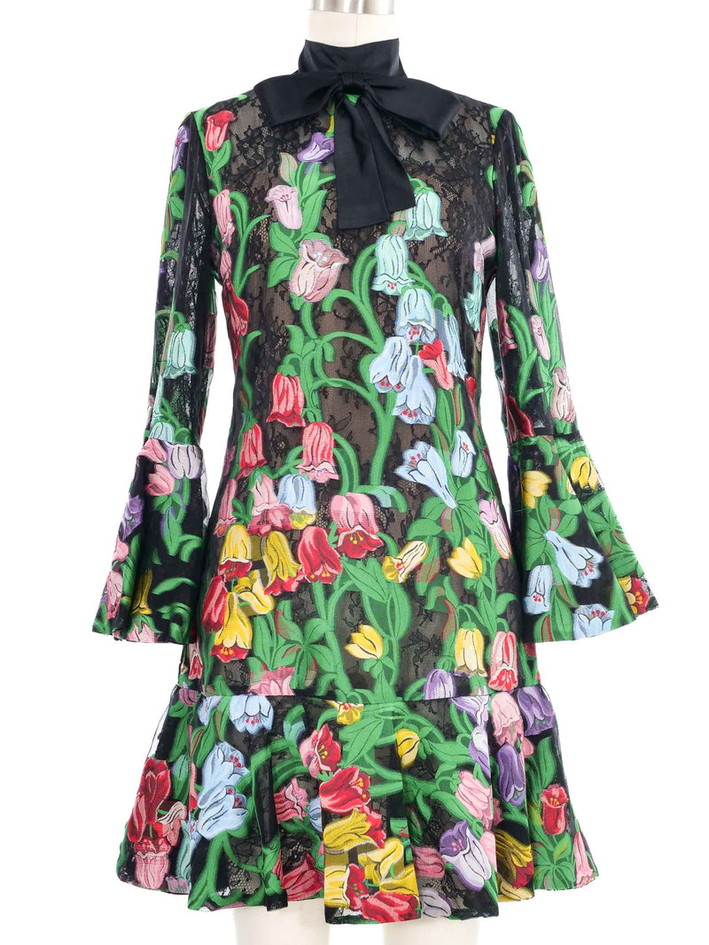 gucci green lace dress Floral Layered Beyoncé Rides into Her magentoId:8532 Maat:S