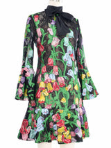 Gucci Floral Layered Lace Dress Dress arcadeshops.com