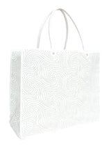 Alaia White Studded Tote Bag Accessory arcadeshops.com