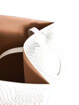 Alaia White Studded Tote Bag Accessory arcadeshops.com