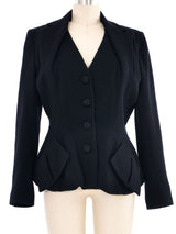 1995 John Galliano Dolores Collection Black Wool Suit Suit arcadeshops.com