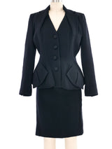 1995 John Galliano Dolores Collection Black Wool Suit Suit arcadeshops.com